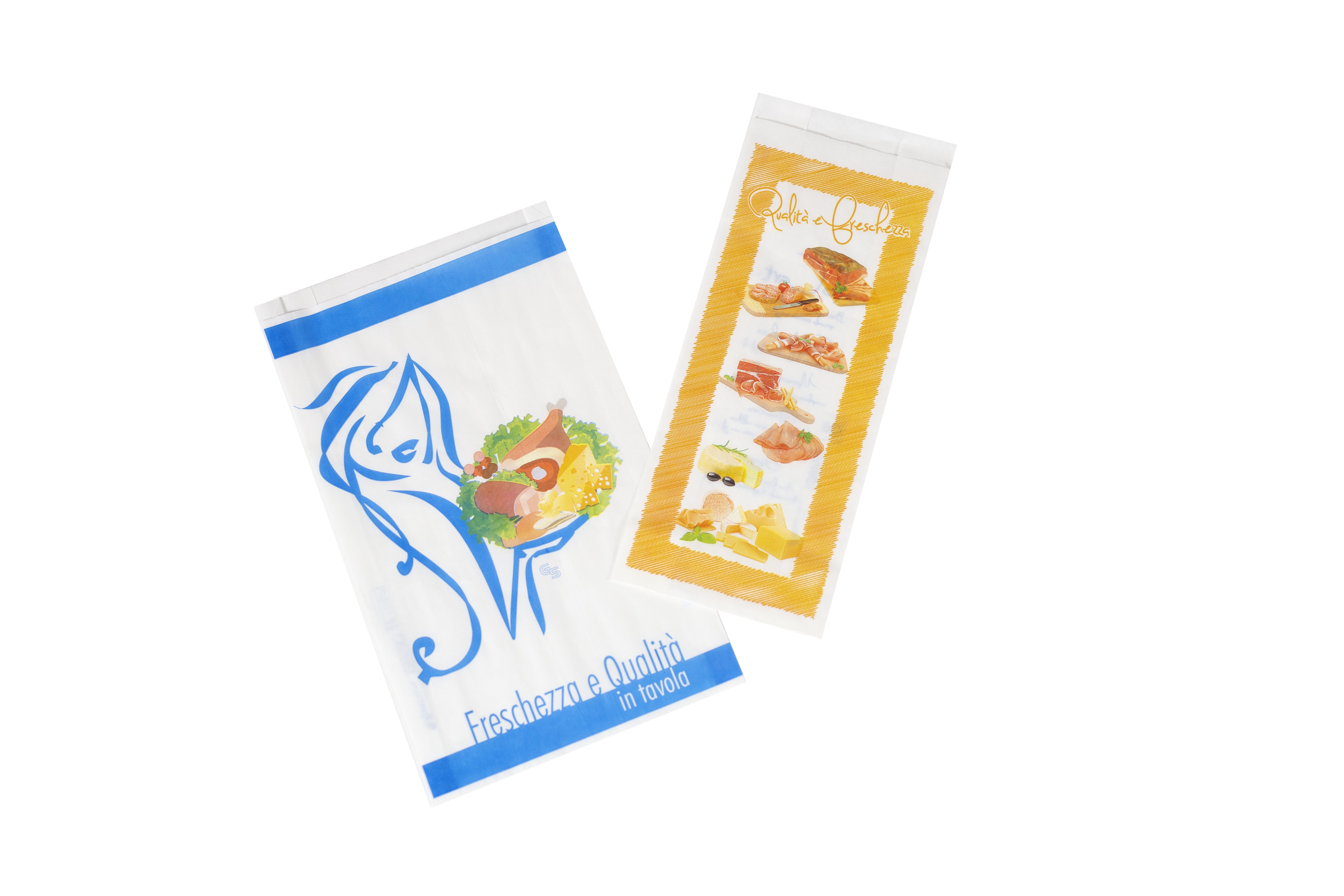 Sacchetti Di Carta Per Alimenti E Confetti Con Finestra Trasparente, 100 Pezzi, 20x7x4 Cm, Con Fondo Quadro, Marrone